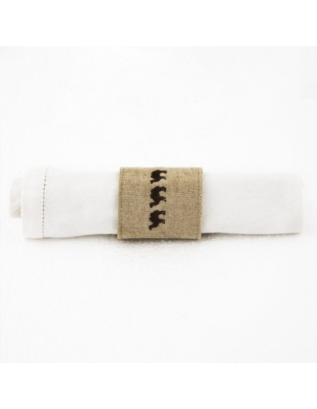 Rond de serviette, motif chameau Rond de serviette, motif chameau