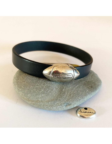 Bracelet cuir homme rugby