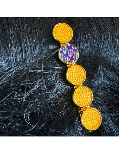Barrettes pinces à cheveux, base dorée
