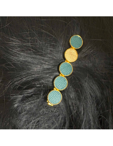 Barrettes pinces à cheveux, base dorée
