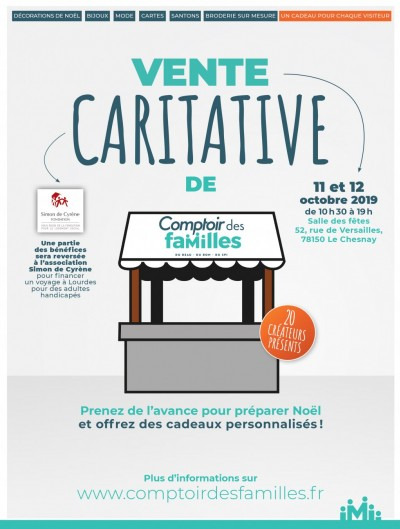 Aramance participe à la prochaine vente organisée par comptoir des familles